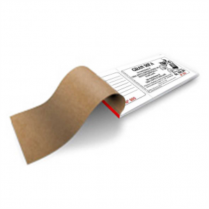 Cupom para Sorteio/Rifa Offset 75g 5x13cm 4x0  Blocagem Vermelha + Grampo 